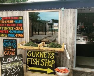 Drove Orchards Glamping Gurneys Fish Shop